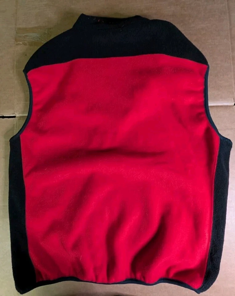 Chaleco polar rojo grande Helly Hanse X con cuello logotipo cálido cómodo Foto 2 de 4