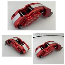 Compbrake B4 Pro Race 4 Calipers [4 Pot] Red [Pair] With Cable Handbrake