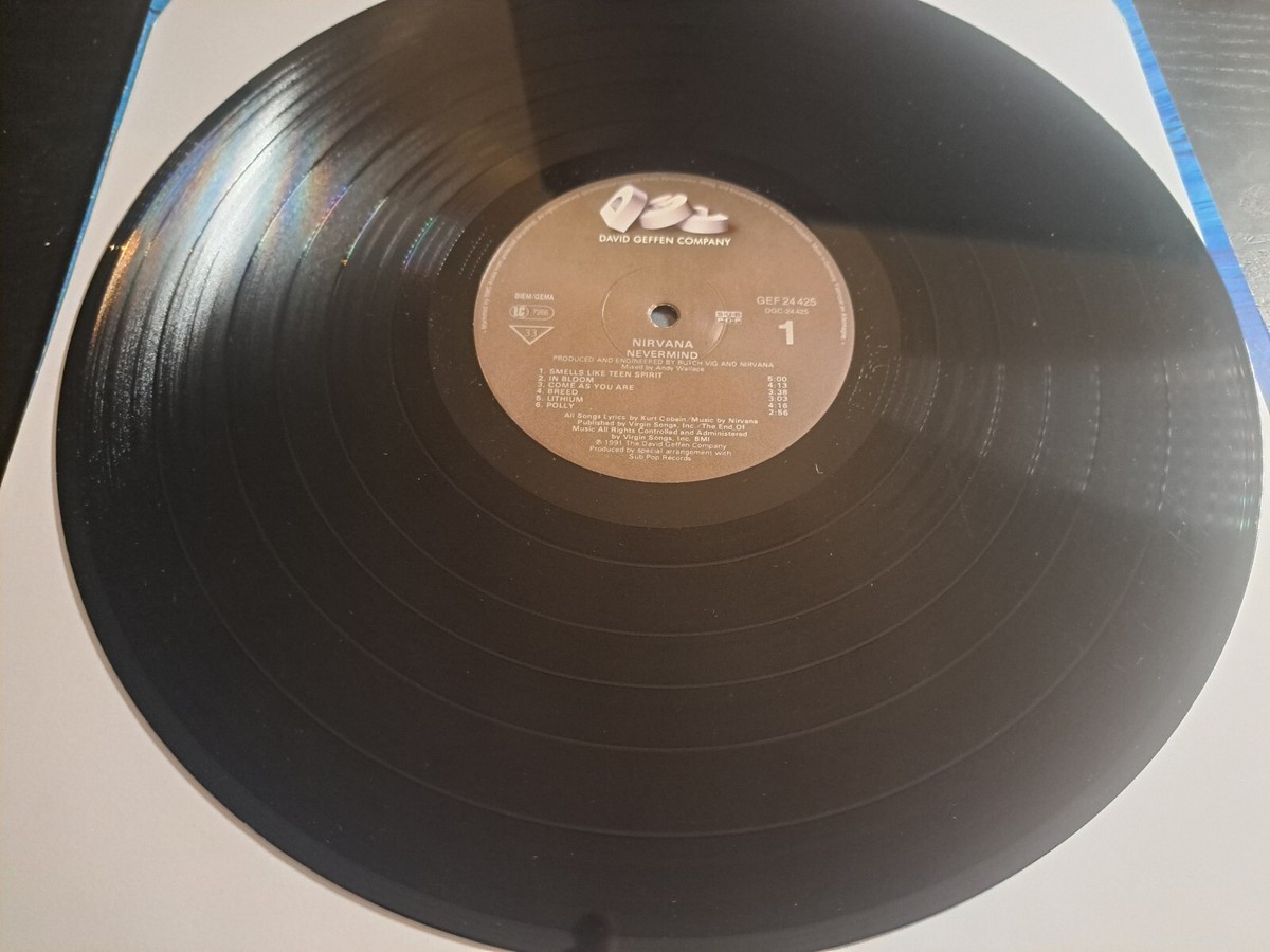 欧LP Nirvana Nevermind GEF24425 GEFFEN /00260 Nirvana - Nevermind LP - Wax Trax Records