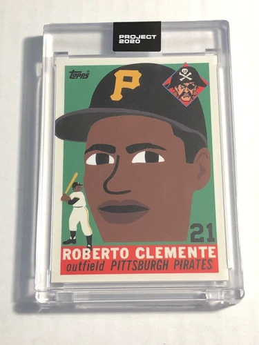  Topps Project 2020 #182 By Keith Shore 1955 Roberto Clemente /3592! Pirates