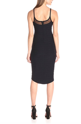 baddie bodycon dresses Baddie Zipdown Ribbed Dress – Graci Noir main image 1