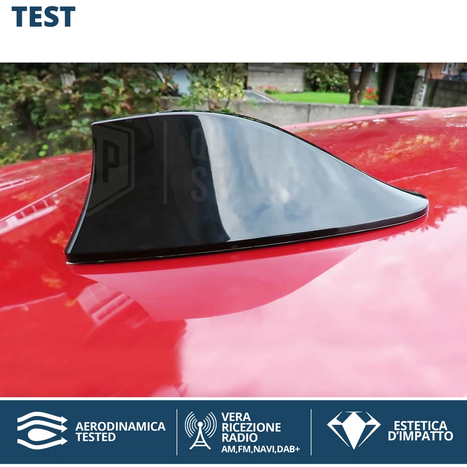 ANTENNA PINNA SQUALO Nera PER Mini R50 R52 R53 VERA Ricezione RADIO AM-FM-DAB - Immagine 3 di 4