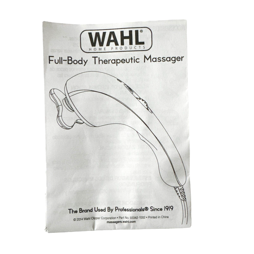 Wahl HotCold Therapy Custom Body Therapeutic Vibrator Massager w/ 7