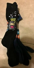 PACK 5 Black & Blue Mens Space Invaders Designer Socks Licensed Taito Size 10-13