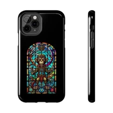 Tough stained glass  monkey pirate Phone Cases