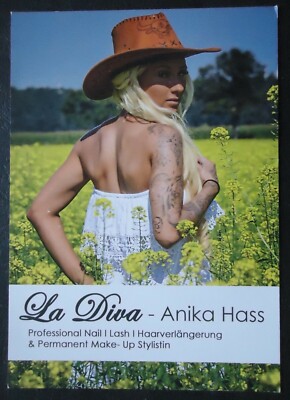 4052 La Diva Anika Hate Erotic Model Venus Autograph Card