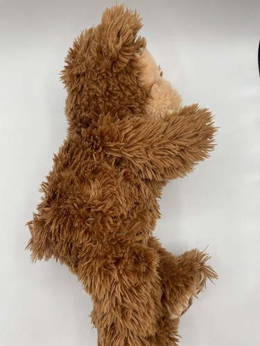 Walt Disney Parks Pre Duffy Hidden Mickey Brown Shaggy Tan Teddy Bear Plush 16" - Picture 6 of 13