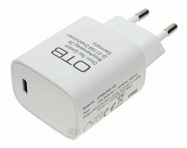 Usb Typ-C SchnellladegeräT 20W Weiss | 5V 3A / 9V 2,22A / 12V 1,67A | Ladeadapte-image