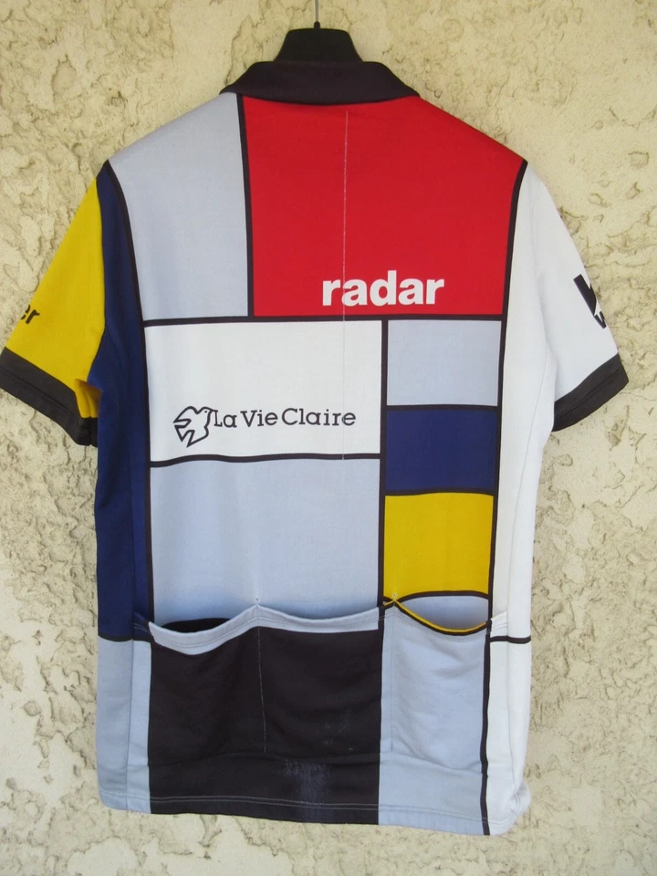 Maillot cycliste LA VIE CLAIRE RADAR 1985 vintage jersey shirt BERNARD HINAULT - Photo 4/4