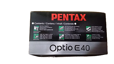PENTAX Pentax Optio E40 8.1MP Digital Camera - Silver for PENTAX Pentax Optio E40 8.1MP Digital Camera - Silver for