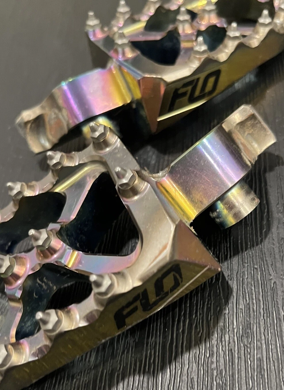 Flo FPEG-792J Pro Series JET FUEL Footpegs for Kawasaki 06+ KX250