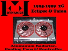 FF DYNAMICS RADIATOR & TWIN ELECTRIC COOLING FAN SYSTEM: 2G ECLIPSE TALON 4G63