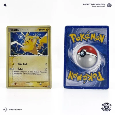 PIKACHU 60/106 Emeraude Bloc EX VF FR Carte Pokémon - Photo 1/3