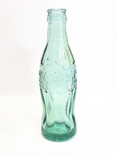 VINTAGE 6 OZ COCA-COLA EMBOSSED HOBBLE SKIRT BOTTLE PAT D-105529 BARRE VERMONT