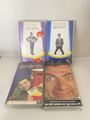 Mr Bean VHS Bundle Rowan Atkinson Comedy Unseen Bean Merry Christmas Mishaps