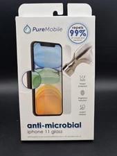 NEW PureMobile Anti-Microbial Invisible Shield Glass iPhone 11 Scratch Resistant