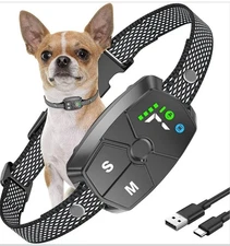 Bark Collar, JeaTone Dog Bark Collar for Large Medium Small Dogs Rechargeable