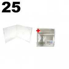 25 STANDARD Clear Single VCD PP Poly Cases 10.4MM & 100 OPP Bags