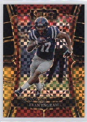 2023 Select Draft Picks Concourse Black & Gold Squares Prizm Evan Engram 07rd