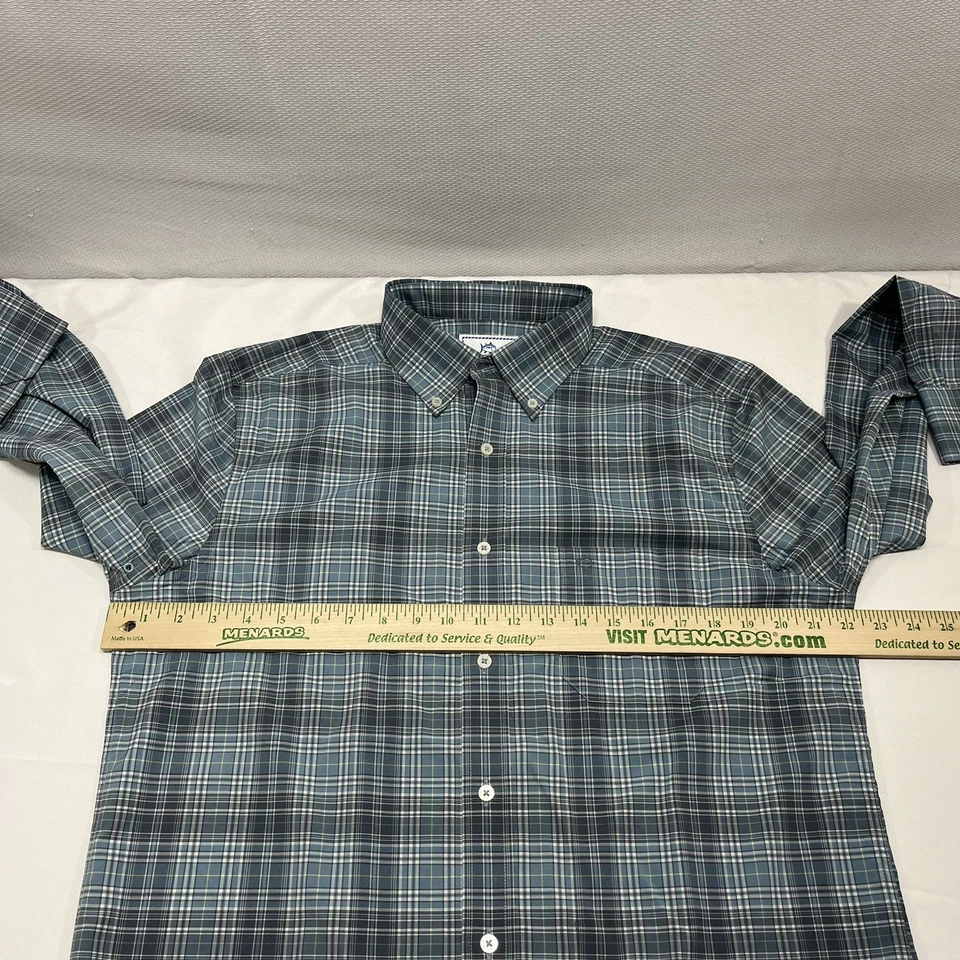 Southern Tide Shirt Mens Medium Plaid Button Up Intercoastal Stretch Performance - Image 4 of 4