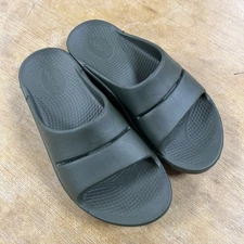 OOFOS OOahh Sport Slide Slip-On Recovery Comfort Sandals Green Men’s 7 Women’s 9