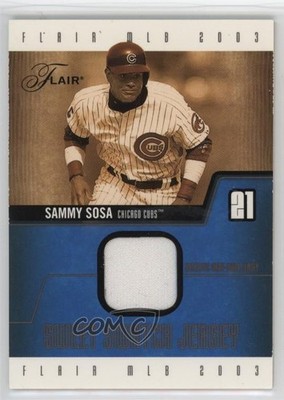 2003 Flair Sweet Swatch Jerseys 65/250 Sammy Sosa #SS-SS 09q4