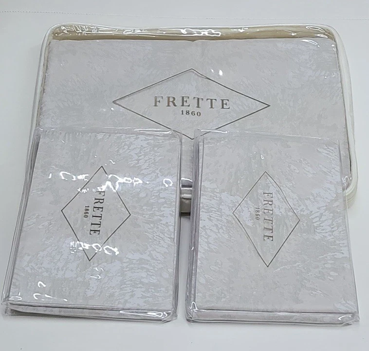 Juego de edredón Frette Sahara Flower Arredo King Celadon verde/rena algodón satén Foto 2 de 4