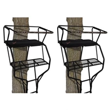 Big Game BGM-LS4860 Guardian DXT 2 Hunter Tree Ladder Stand, 18 Foot (2 Pack)