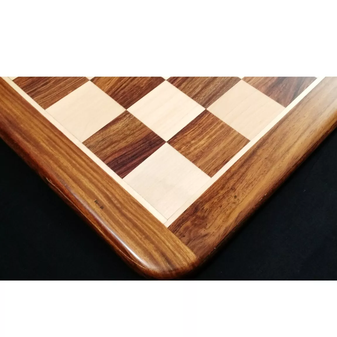 19 Golden Rosewood & Maple Solid Inlaid Wood Chessboard- Algebraic  Notations – royalchessmall