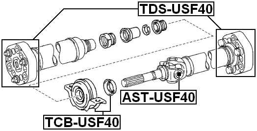 Cojinete de soporte central del eje de transmisión para Lexus GS450h 2011 OEM 37230-30181 Foto 2 de 3