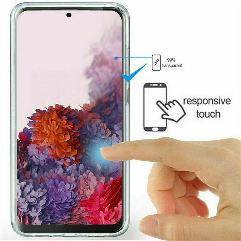 Funda protectora completa transparente TPU+PC para Samsung S24 S25 Ultra/S23/S25 FE 360° Foto 3 de 4