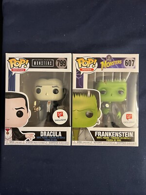Funko Pop! Universal Monsters Frankenstein Dracula- Walgreens #607  #799 889698336024|