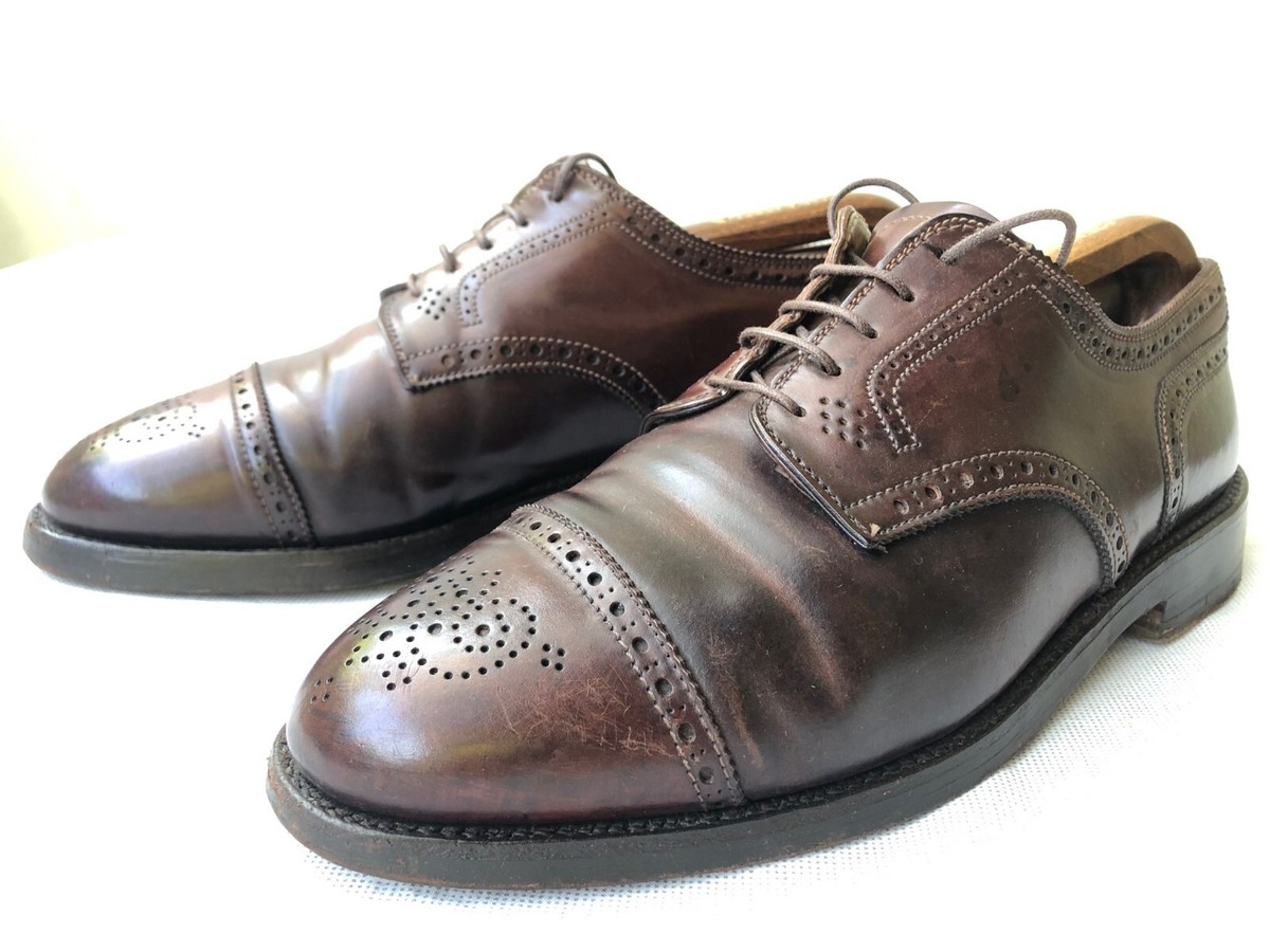 Alden 2145 Shell Cordovan Cap Toe Medallion shoes Sz US 8 C Alden 2145 Shell Cordovan Cap Toe Medallion shoes Sz US 8 C
