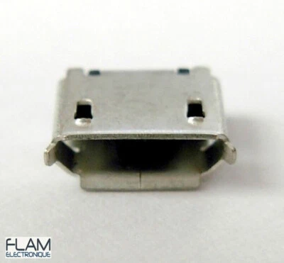 Connecteur à souder micro USB type B femelle / female Connector SMT/SMD socket