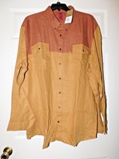 Foundry, NWT, Size 3XLT, two toned, button up shirt, eye catching 