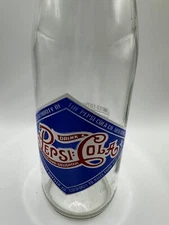 Limited Edition PEPSI COLA Clear Glass Bottle Early 1900's Replica