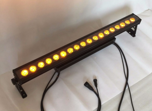 4 pièces dmx512 étanche 18x18W 6 en 1 laveuse murale extérieure led bar club bande lumière - Photo 1/5