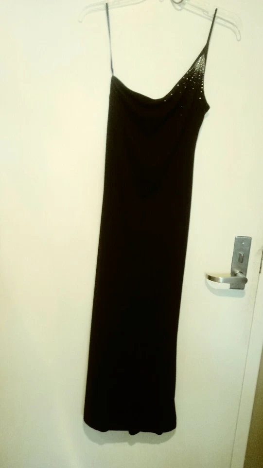 Vestido de Noche Para Mujer Verano Damas Largo Maxi Noche Fiesta Playa Solero Sólido Foto 3 de 4