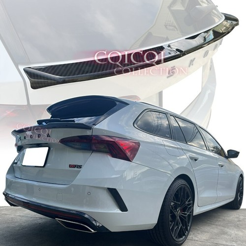 Octavia Spoiler Carbon Fiber middle trunk spoiler for Skoda 2020~2025 Octavia combi ...