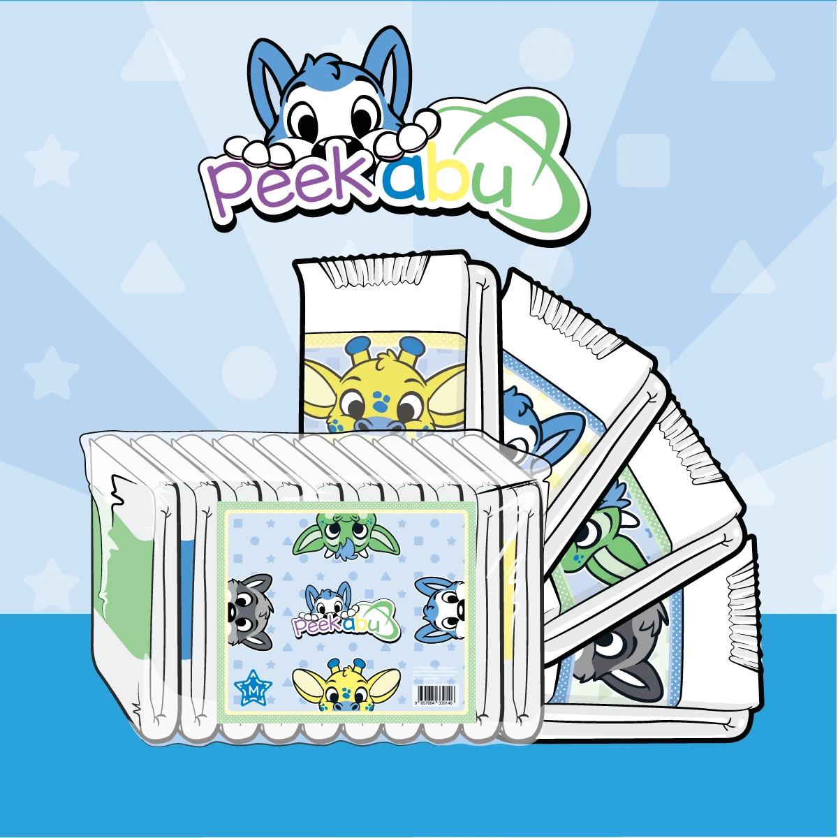 ABUniverse ABU PeekABU Diapers - Pack of 10/Case of 40 ABDL Disposable Diapers