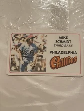 1981 Perma-Graphics Baseball SuperStar Credit Card MIKE SCHMIDT NM-MT!