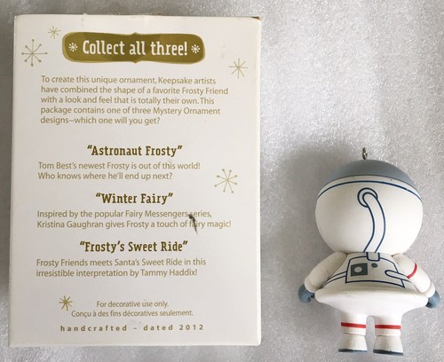 2012 Hallmark Keepsake Mystery Christmas QK5001 Ornament Astronaut Frosty - Picture 2 of 4