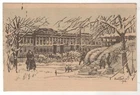 1943 WW2 Military War Air barrage balloons ART OLD Soviet Russian Postcard