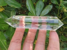 24 Sided VOGEL Style Natural  Clear QUARTZ CRYSTAL DT  POINT Healing 95g
