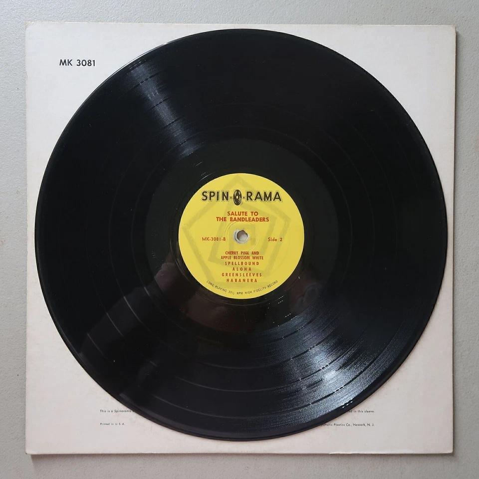 SALUTE TO THE BANDLEADERS VINYL LP SPIN-O-RAMA EXC 74 - Image 4 of 4