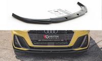 Cup Spoilerlippe Schwarz FüR Audi A1 GB S-Line Frontspoiler Spoilerschwert V2