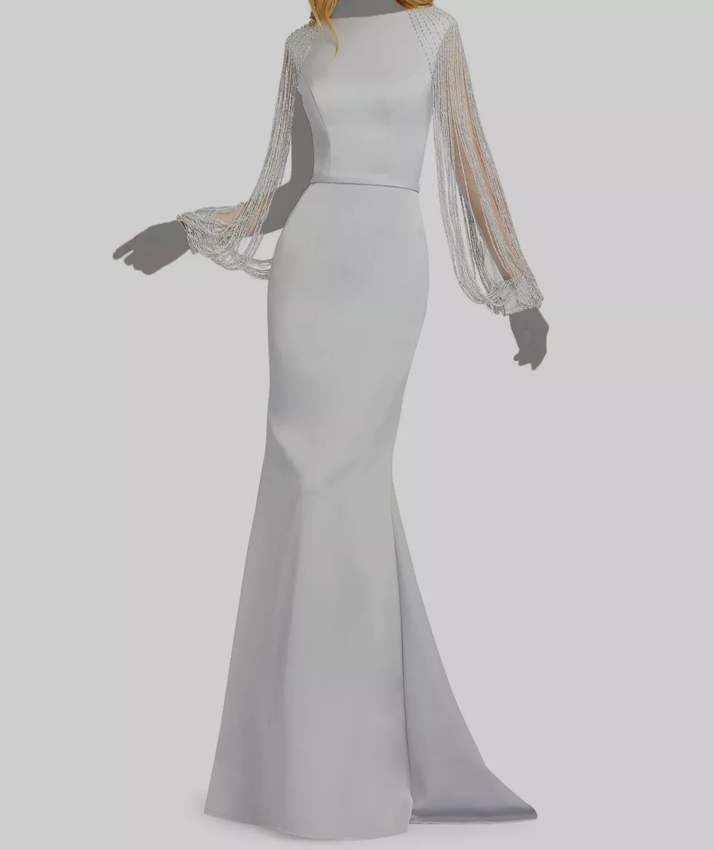Long sleeve trumpet gown cheap