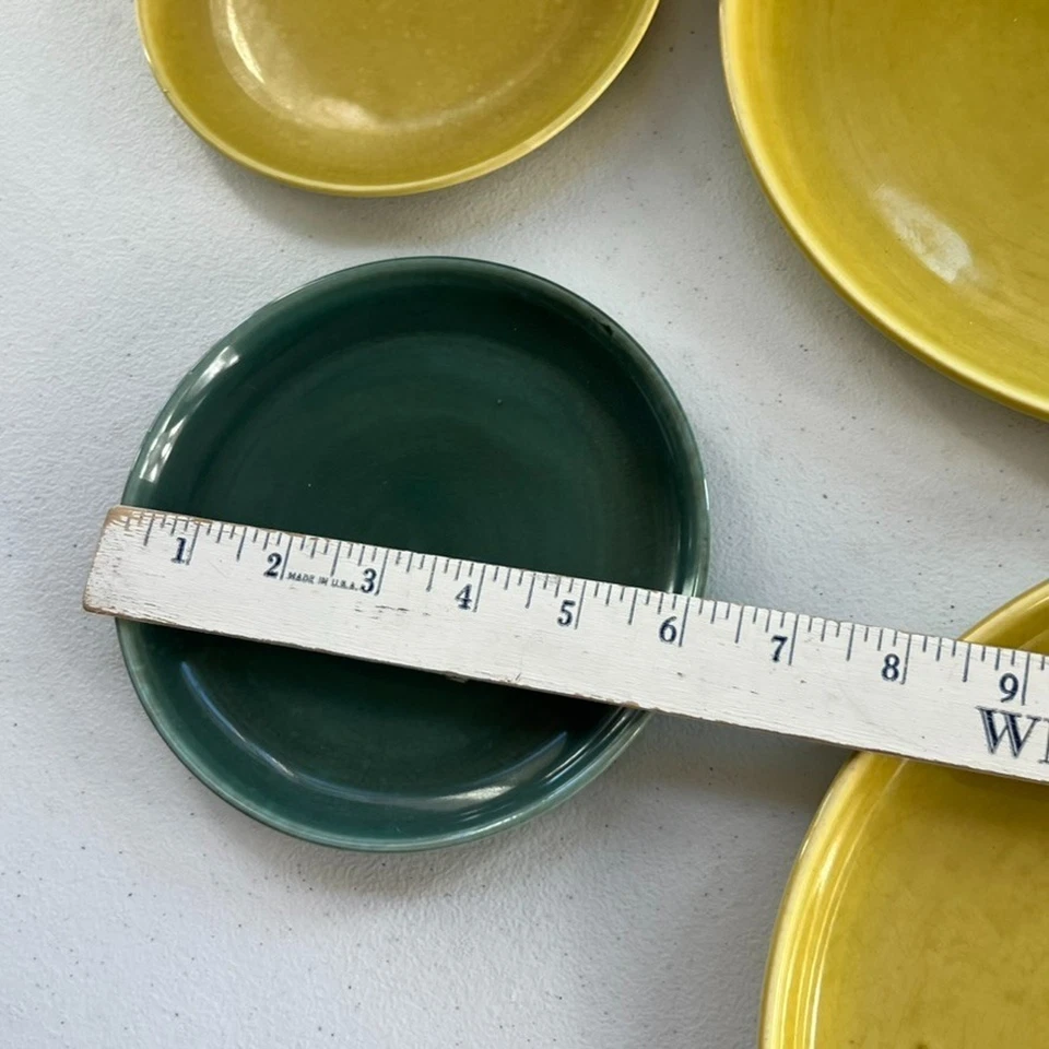 Russel Wright Steubenville Ceramic Bowls Lug Handle Plates Set MCM - Image 4 of 4