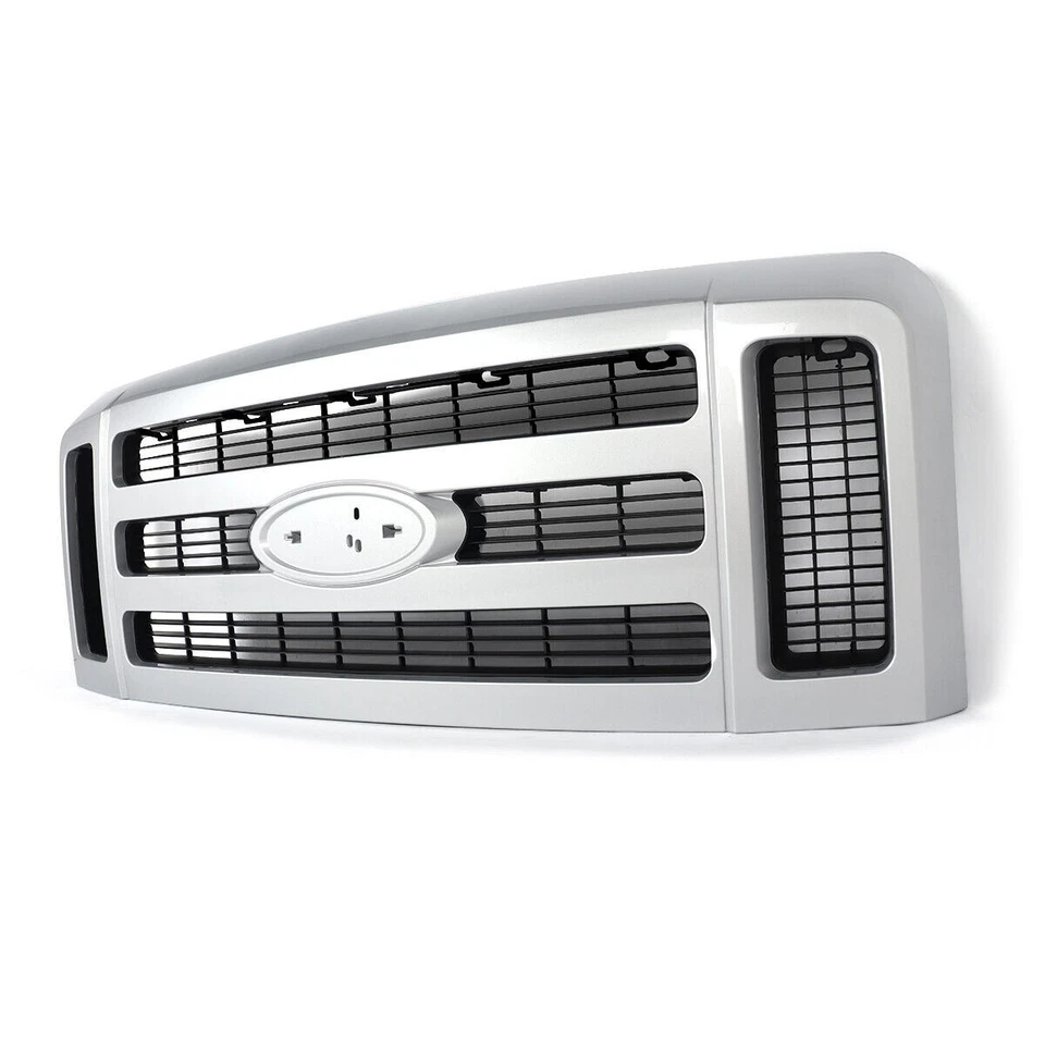 Front Grille Assembly For 2008-2010 Ford F-250 F-350 F-450 Super Duty Chrome - Imagem 4 de 4