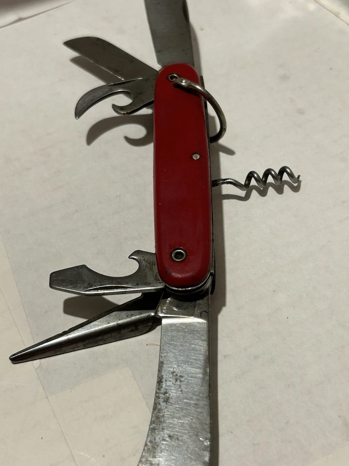 Navaja Scout Ejército Suizo Colonial Prov EE. UU. 6 Hojas Multitool De Colección Buen Estado Foto 2 de 4